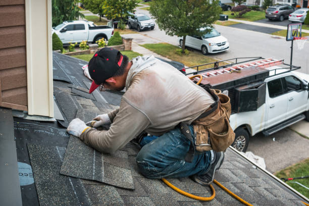 Professional Roof Replacement technician working in Midland Park, NJ